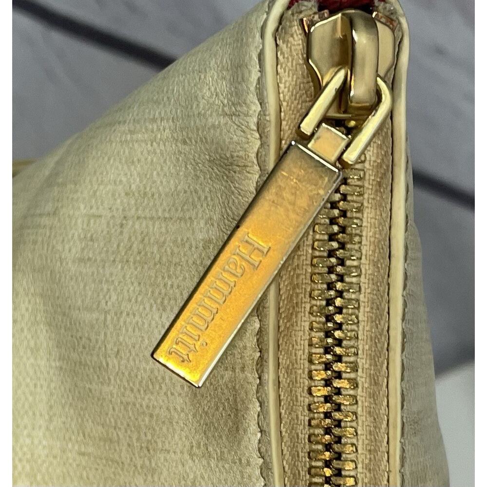 Hammitt Addie Large Tote Bag Semolina Cream Leather Zip Top Laptop Shoulder Bag - Picture 9 of 14